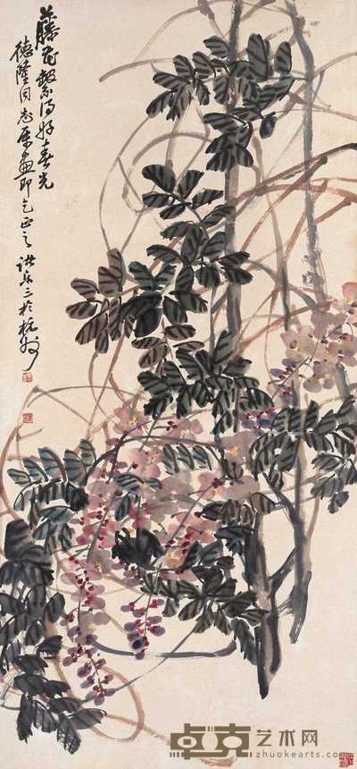 诸乐三 好春光 立轴 96×44.5cm